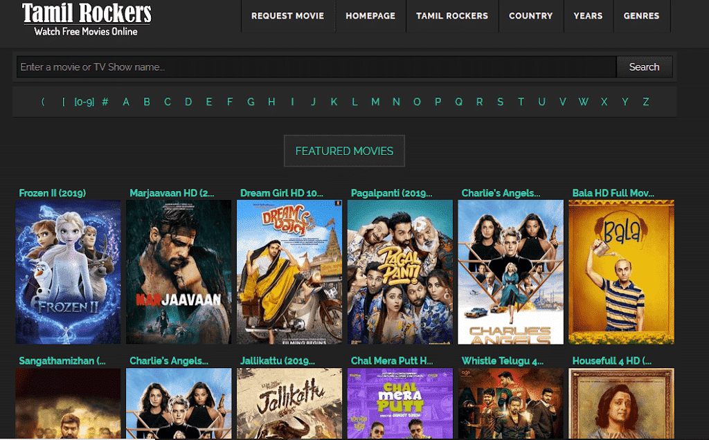 Tamilrockers 2020 Download Latest Bollywood Hollywood Tamil Movies